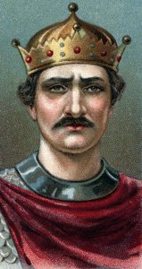 Porträt von Wilhelm I. dem Eroberer (1027-1087), Herzog der Normandie und erster normannischer König von England - Aus der Serie „Leaders of Men“ - Chromolithographie - Englische Schule, 20. Jahrhundert