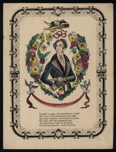 Porträt eines gutaussehenden Mannes, Valentinsgedicht