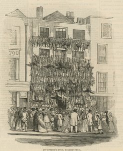 Geflügelhändlerladen auf Holborn Hill von English School