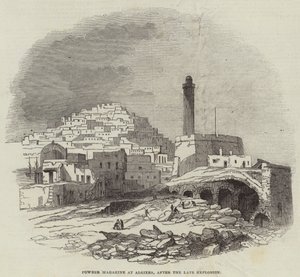 Pulvermagazin in Algier, nach der letzten Explosion (Stich)