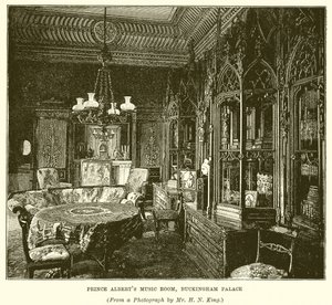 Musikzimmer von Prinz Albert, Buckingham Palace von English School