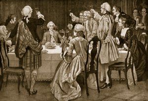 Prinz Charles Edward in Holyrood, Illustration aus Hutchinsons Geschichte der britischen Nation, ca. 1923