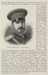 Prinz Ferdinand von Bulgarien (Stich) von English School