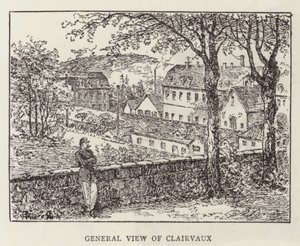 Prinz Krapotkine in Clairvaux (Gravur) von English School