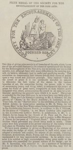 Preis-Medaille der Gesellschaft zur Förderung der Schönen Künste (Stich) von English School