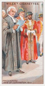 Bekanntgabe des Krönungstermins, 1901