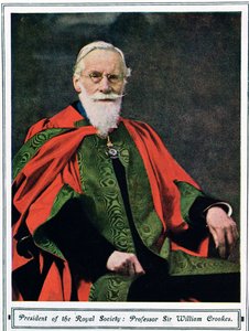 Professor Sir William Crookes (1832-1919) aus Illustrated London News, Mai 1914