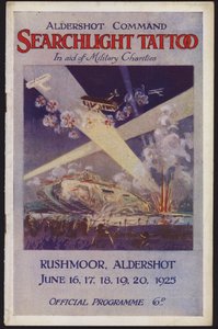 Programm für das Aldershot Command Searchlight Tattoo, Rushmoor, Aldershot, Hampshire