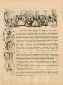 Werbeflyer für ein Großes Öffentliches Frühstück und Morgenkonzert am 15. Juli 1846