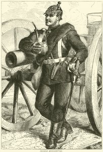 Preußischer Artillerist, Oktober 1870 von English School