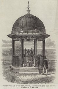 Öffentlicher Brunnen in Stoke Row, Ipsden, Oxfordshire, ein Geschenk des Maharadschas von Benares von English School