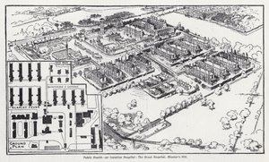 Öffentliche Gesundheit, ein Isolationskrankenhaus, das Brook Hospital, Shooter