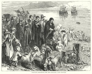 Puritaner auf dem Weg nach Neuengland von English School