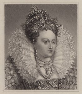 Königin Elisabeth I. (Gravur) von English School