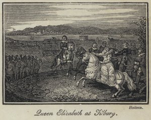 Königin Elizabeth in Tilbury von English School