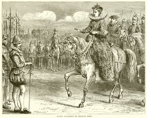 Königin Elisabeth in Tilbury Fort von English School