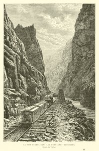 Eisenbahn in den Rocky Mountains, Kanada von English School