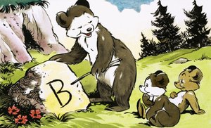 Leseunterricht für Bären