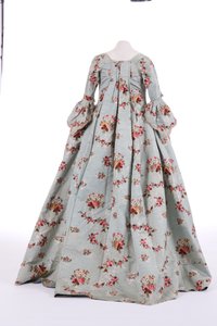 Rückansicht eines Sackkleides, 1760er Jahre