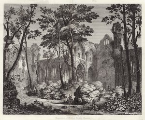 Überreste der Nelley Abbey in Hampshire von English School