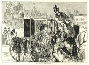 Repräsentative Derby-Frauen: Die Dame der Kutsche von English School