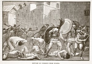 Zurückweisung des Pyrrhus aus Sparta von English School