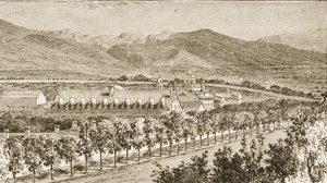 Residenz von Brigham Young (1801-77), zweiter Präsident der Mormonenkirche, Salt Lake City, Utah, aus 