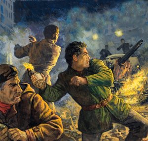 Widerstandskämpfer während der Invasion Ungarns