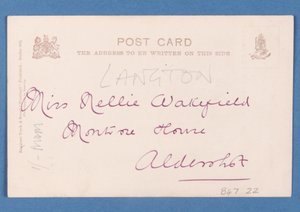 Rückseite der Postkarte Berühmte Fußballspieler - C.B. Fry von English School
