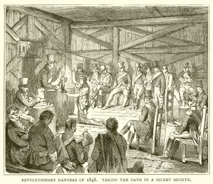 Revolutionäre Gefahren von 1848. Der Eid in einer geheimen Gesellschaft