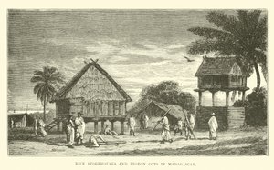 Reisspeicher und Taubenschläge in Madagaskar von English School