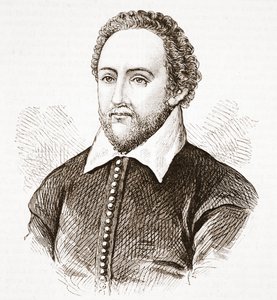 Richard Burbage, aus dem Originalporträt im Dulwich College