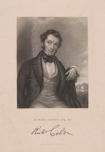 Richard Cobden, ca. 1843 (Gravur) von English School