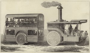 Straßendampfer und Omnibus für die indische Regierung