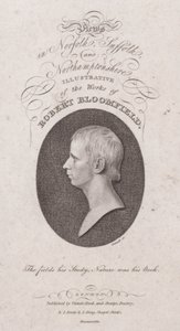 Robert Bloomfield, englischer Dichter (Stich) von English School