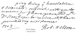Robert Nelson (gelehrter Schriftsteller) von English School