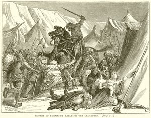 Robert von der Normandie sammelt die Kreuzfahrer von English School