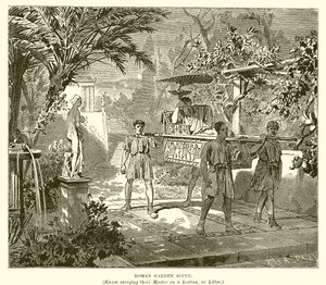Römische Gartenszene