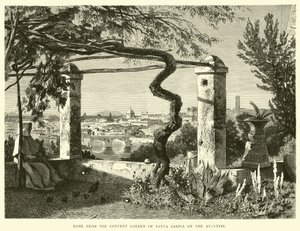 Rom vom Klostergarten Santa Sabina auf dem Aventin von English School