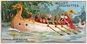 König Edgar rudert den Dee hinunter