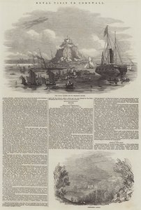 Königlicher Besuch in Cornwall (Gravur) von English School