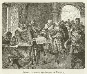 Rudolf II. gewährt den Majestätsbrief