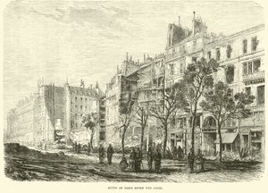 Ruinen von Paris nach der Belagerung, April 1871 von English School