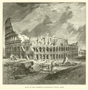 Ruinen des Kolosseums, Amphitheatrum Flavium, Rom