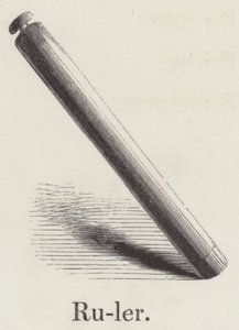 Lineal (Gravur) von English School