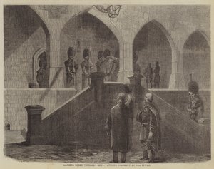 Begrüßung der Schlüssel von Königin Victoria, alte Zeremonie im Tower