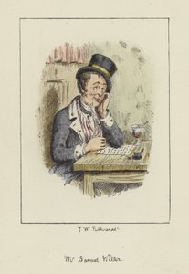 Sam Weller, aus den Pickwick Papers, von Charles Dickens