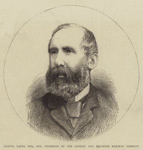 Samuel Laing, Esquire, MP, Vorsitzender der London and Brighton Railway Company (Stich)