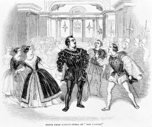 Szene aus Costas Oper Don Carlos, 1844