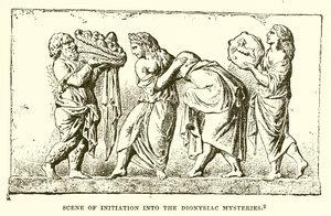 Szene der Einweihung in die dionysischen Mysterien